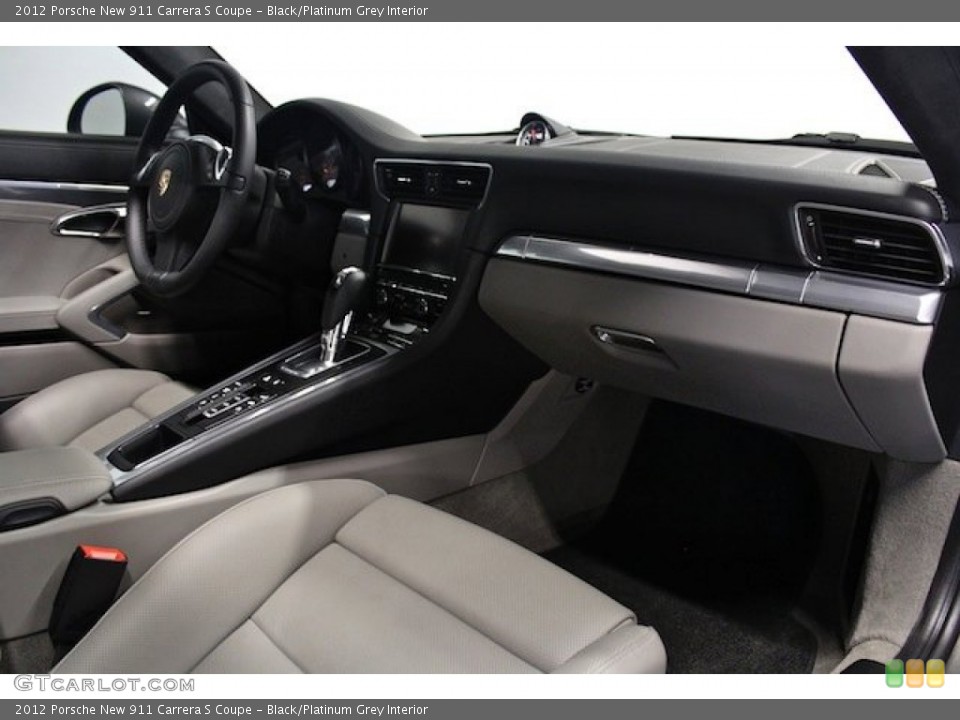 Black/Platinum Grey Interior Dashboard for the 2012 Porsche New 911 Carrera S Coupe #82956798