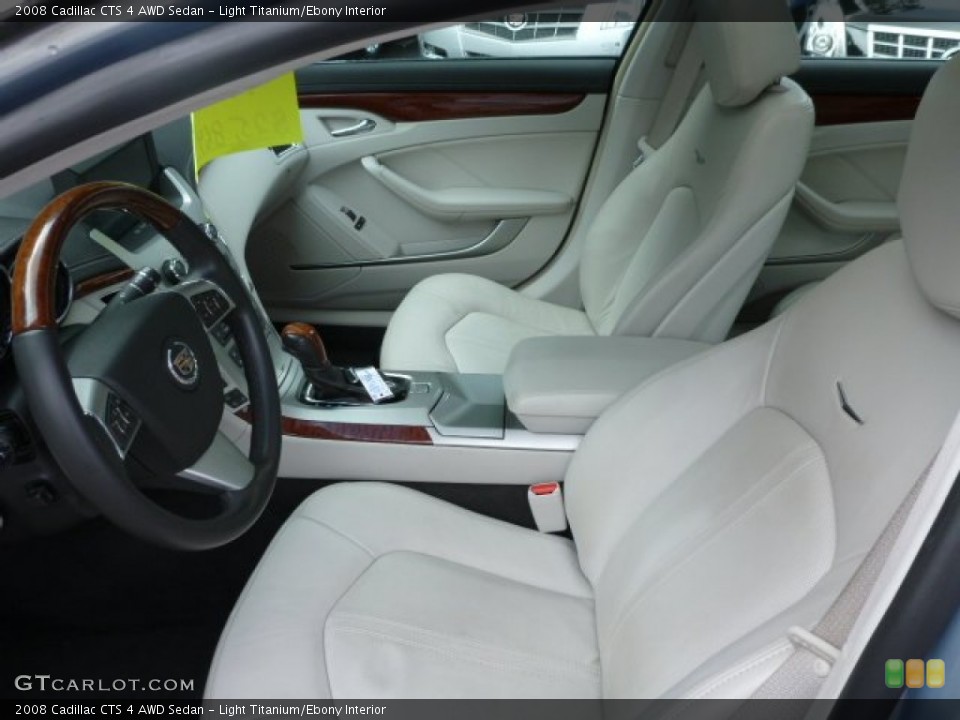 Light Titanium/Ebony 2008 Cadillac CTS Interiors