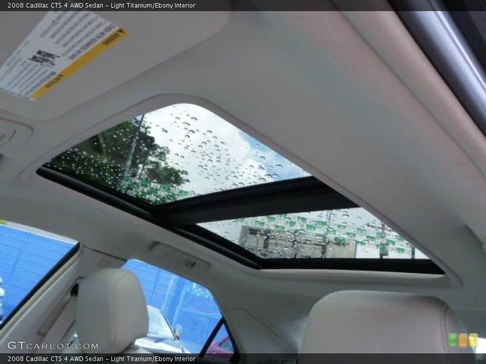 Light Titanium/Ebony Interior Sunroof for the 2008 Cadillac CTS 4 AWD Sedan #82962640