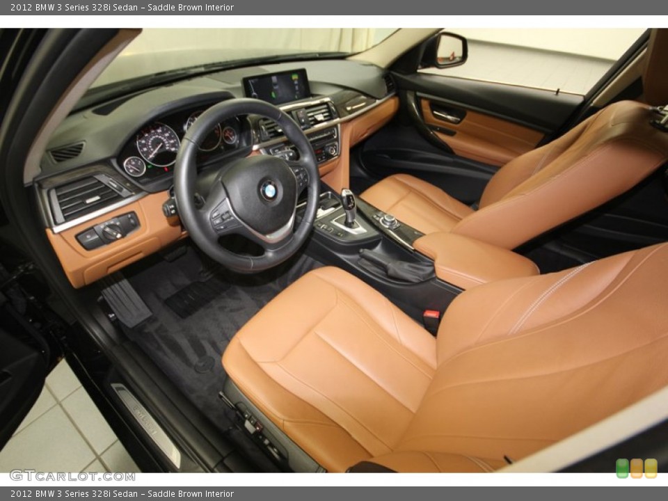Saddle Brown Interior Prime Interior for the 2012 BMW 3 Series 328i Sedan #82963312