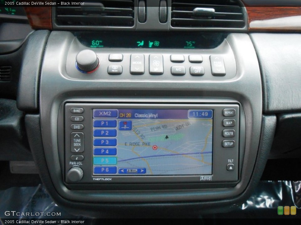 Black Interior Controls for the 2005 Cadillac DeVille Sedan #82964221