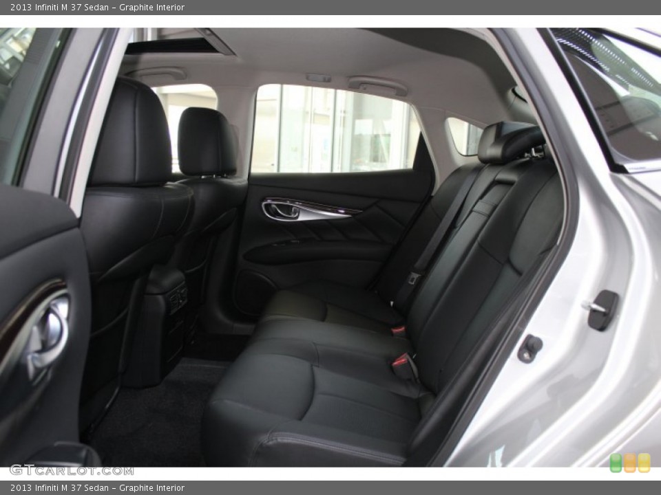Graphite Interior Rear Seat for the 2013 Infiniti M 37 Sedan #82967671