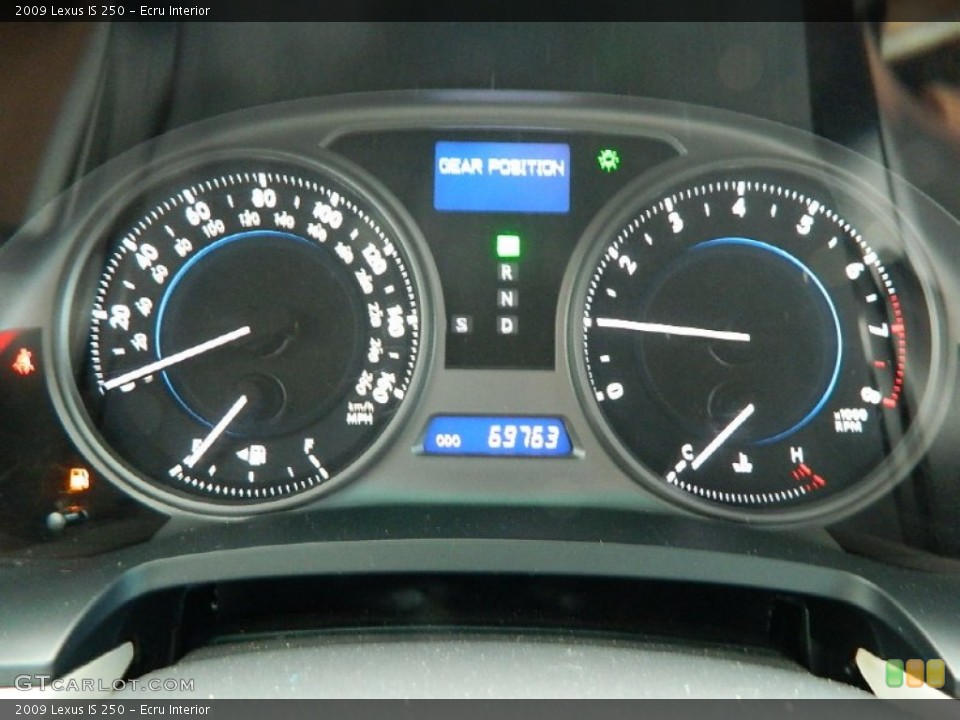 Ecru Interior Gauges for the 2009 Lexus IS 250 #82969135