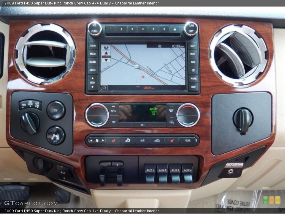 Chaparral Leather Interior Controls for the 2009 Ford F450 Super Duty King Ranch Crew Cab 4x4 Dually #82970972