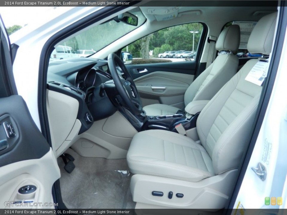 Medium Light Stone Interior Photo for the 2014 Ford Escape Titanium 2.0L EcoBoost #82971251