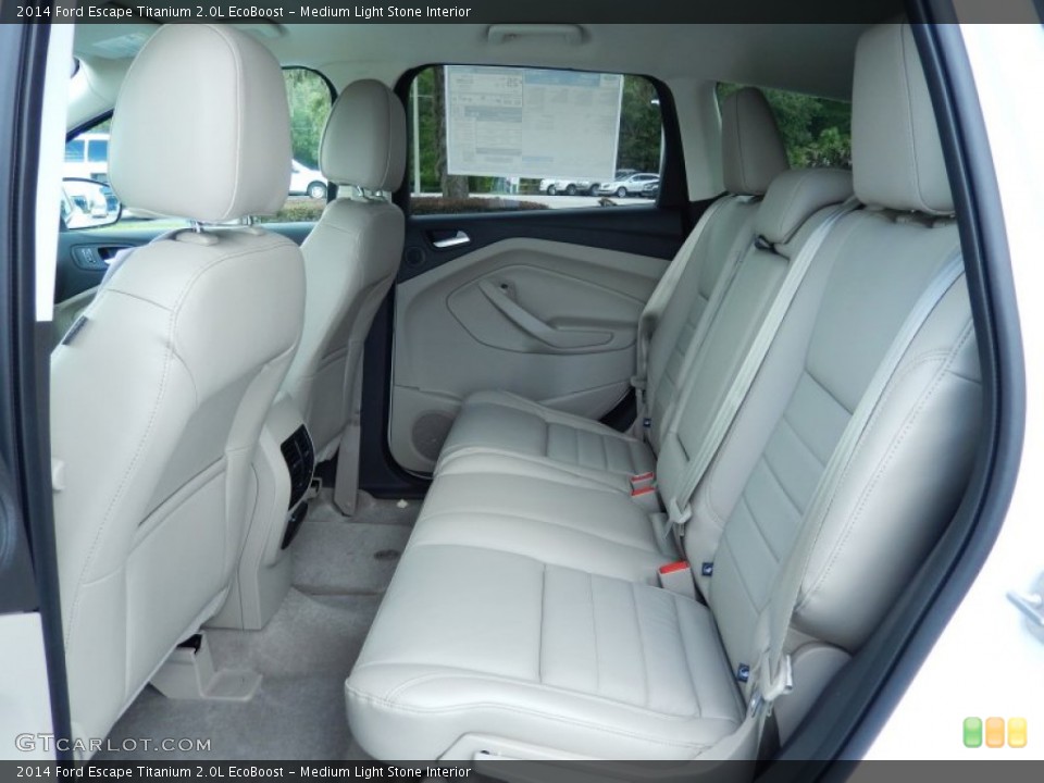 Medium Light Stone Interior Rear Seat for the 2014 Ford Escape Titanium 2.0L EcoBoost #82971269