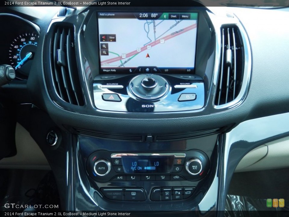 Medium Light Stone Interior Navigation for the 2014 Ford Escape Titanium 2.0L EcoBoost #82971338