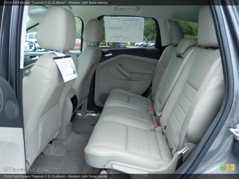 Medium Light Stone Interior Rear Seat for the 2014 Ford Escape Titanium 2.0L EcoBoost #82971572