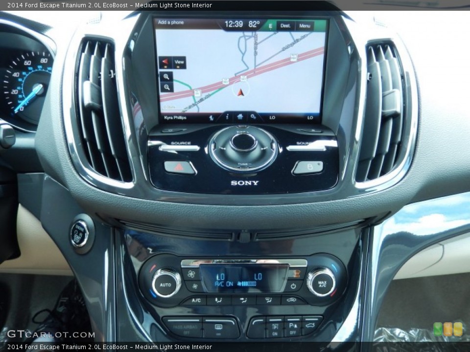 Medium Light Stone Interior Controls for the 2014 Ford Escape Titanium 2.0L EcoBoost #82971647