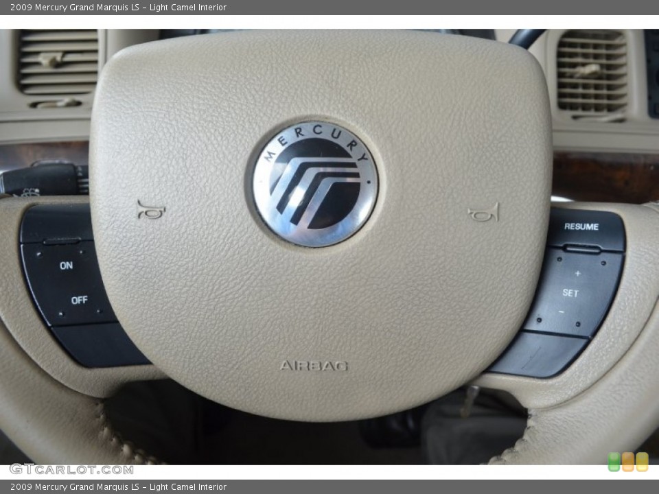 Light Camel Interior Steering Wheel for the 2009 Mercury Grand Marquis LS #82971715