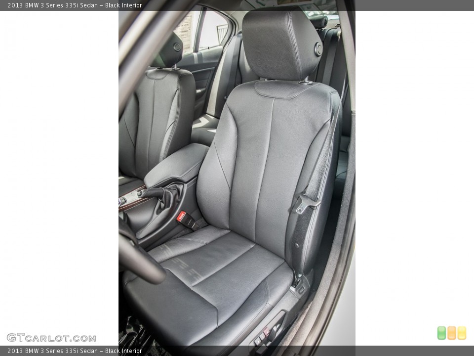 Black Interior Front Seat for the 2013 BMW 3 Series 335i Sedan #82971719