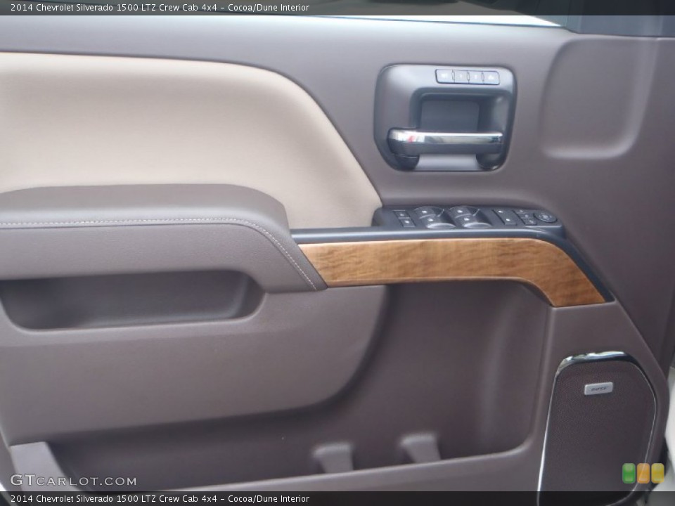 Cocoa/Dune Interior Door Panel for the 2014 Chevrolet Silverado 1500 LTZ Crew Cab 4x4 #82972070