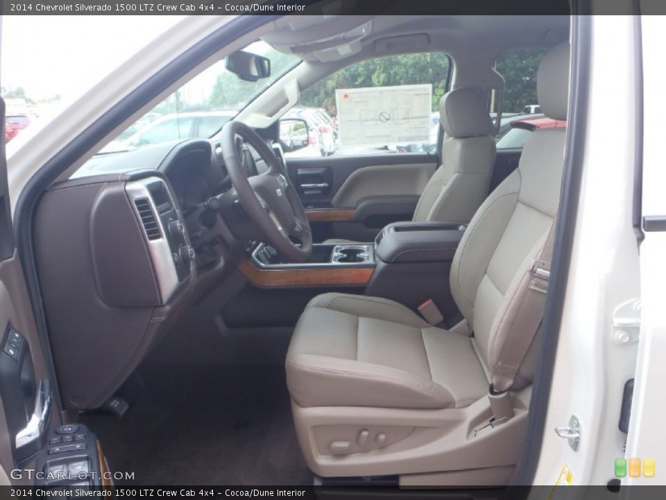 Cocoa/Dune Interior Front Seat for the 2014 Chevrolet Silverado 1500 LTZ Crew Cab 4x4 #82972141