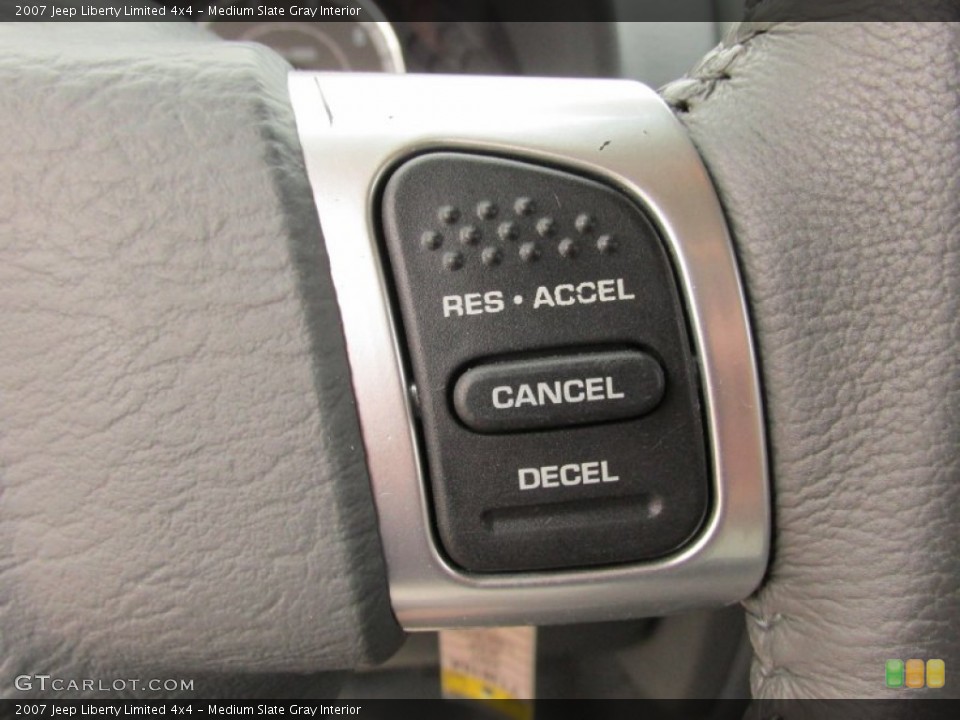 Medium Slate Gray Interior Controls for the 2007 Jeep Liberty Limited 4x4 #82972304