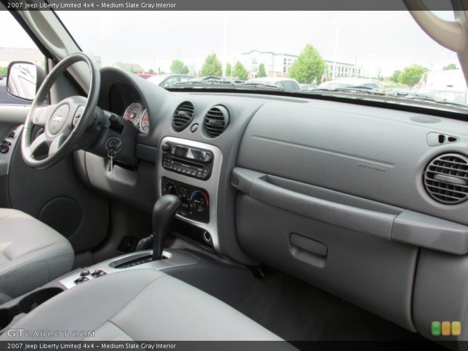 Medium Slate Gray Interior Dashboard for the 2007 Jeep Liberty Limited 4x4 #82972433