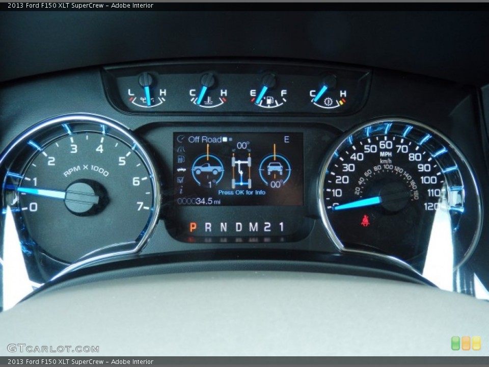 Adobe Interior Gauges for the 2013 Ford F150 XLT SuperCrew #82972473
