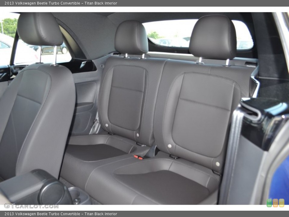 Titan Black Interior Rear Seat for the 2013 Volkswagen Beetle Turbo Convertible #82972727