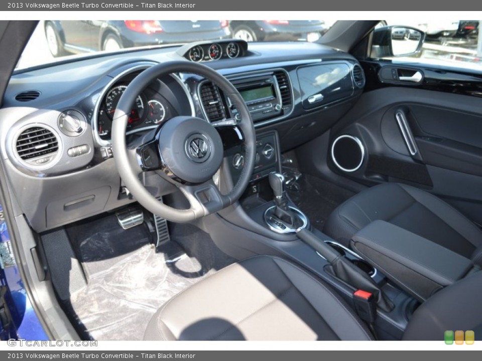 Titan Black Interior Prime Interior for the 2013 Volkswagen Beetle Turbo Convertible #82972748