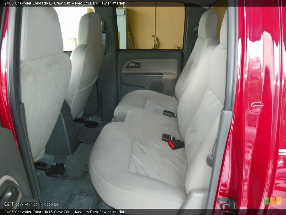 Medium Dark Pewter Interior Rear Seat for the 2005 Chevrolet Colorado LS Crew Cab #82975457