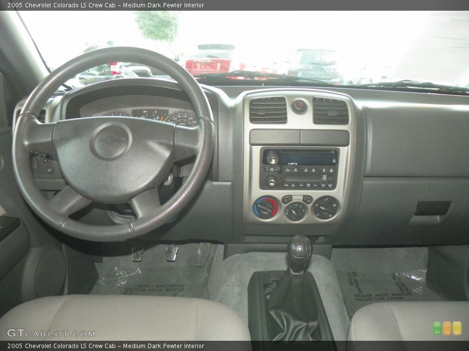 Medium Dark Pewter Interior Dashboard for the 2005 Chevrolet Colorado LS Crew Cab #82975477