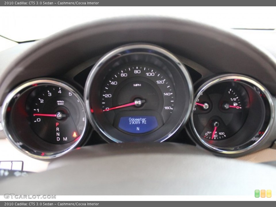 Cashmere/Cocoa Interior Gauges for the 2010 Cadillac CTS 3.0 Sedan #82978848