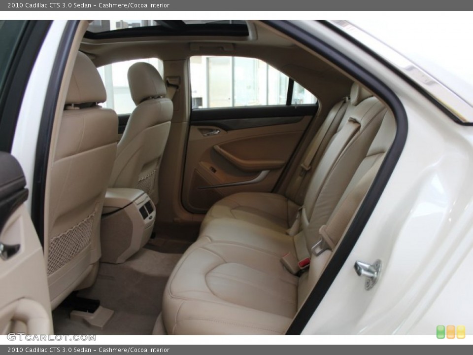 Cashmere/Cocoa Interior Rear Seat for the 2010 Cadillac CTS 3.0 Sedan #82979036