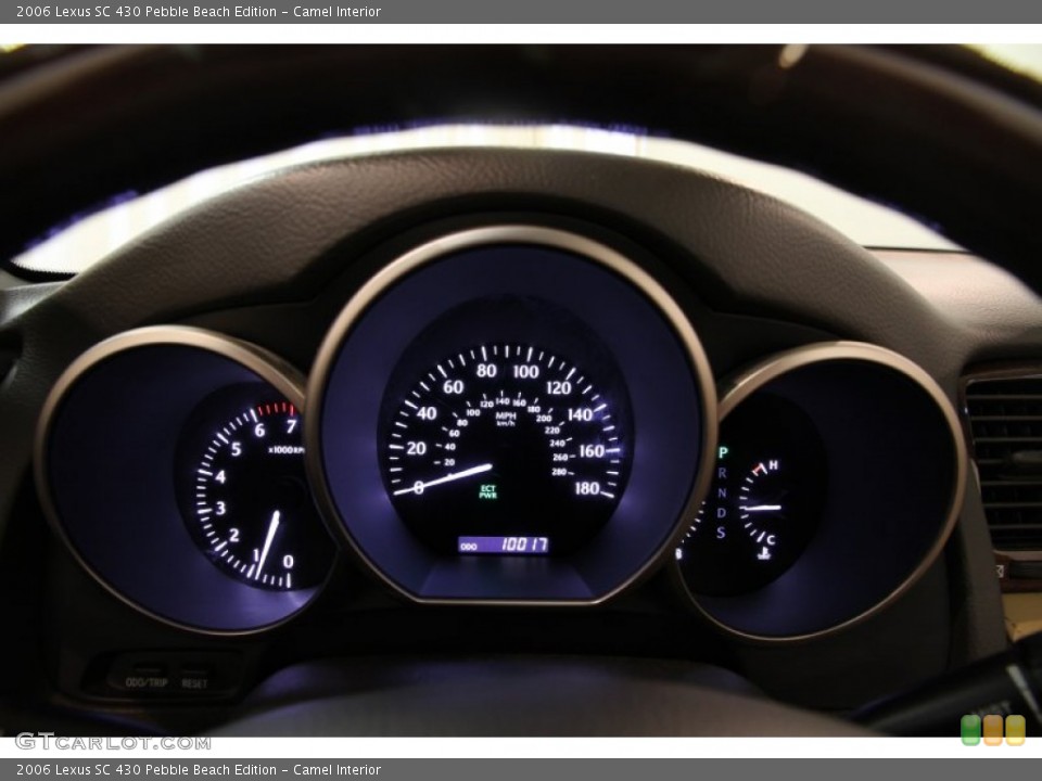 Camel Interior Gauges for the 2006 Lexus SC 430 Pebble Beach Edition #82979240