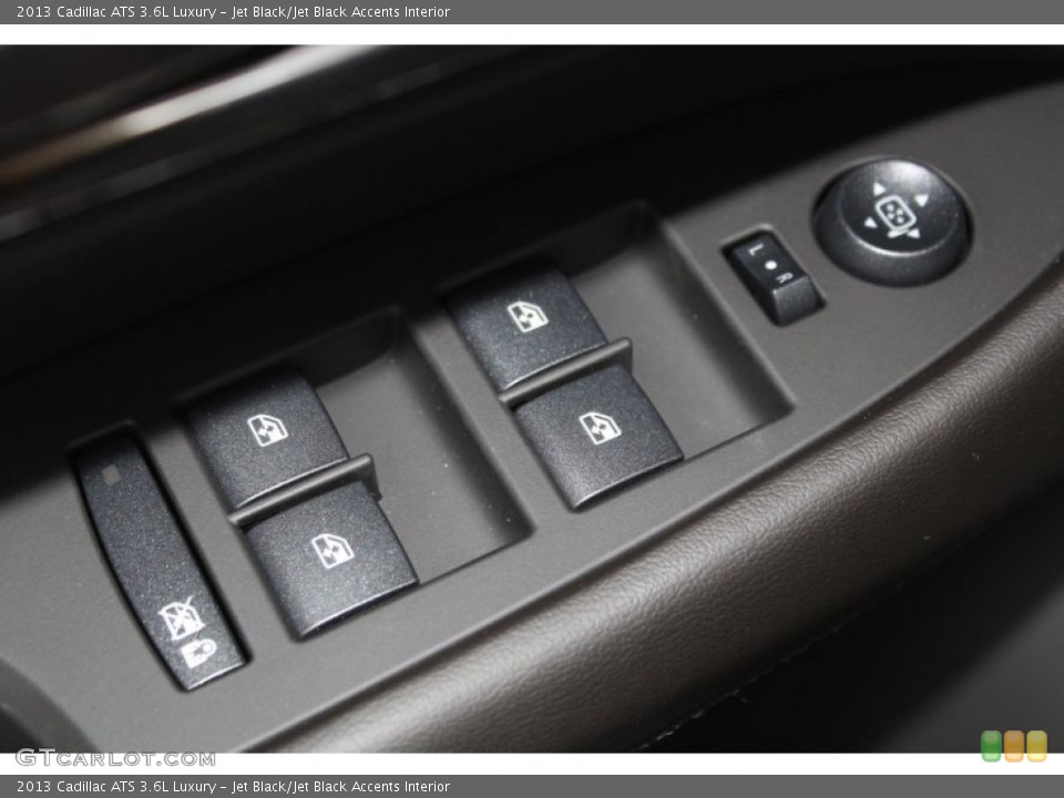 Jet Black/Jet Black Accents Interior Controls for the 2013 Cadillac ATS 3.6L Luxury #82980158