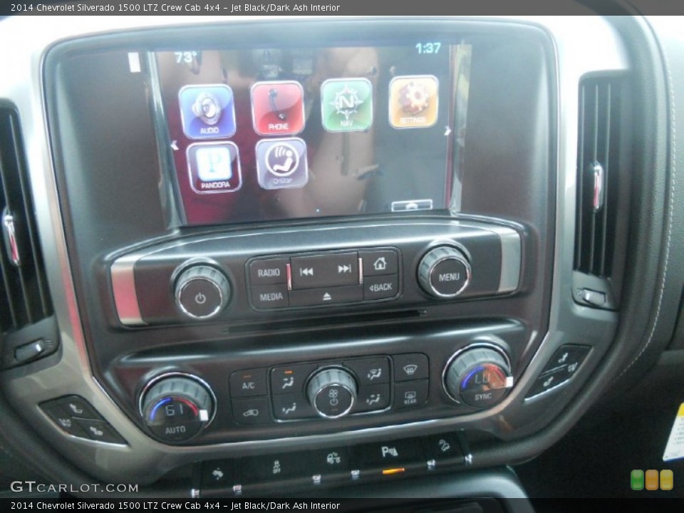 Jet Black/Dark Ash Interior Controls for the 2014 Chevrolet Silverado 1500 LTZ Crew Cab 4x4 #82981342