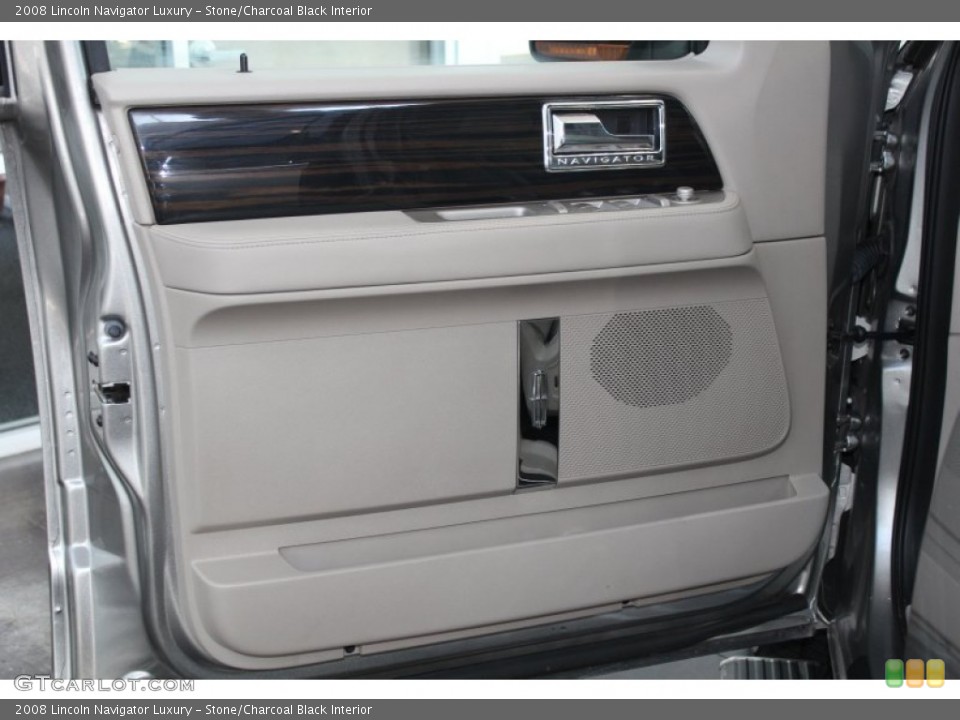 Stone/Charcoal Black Interior Door Panel for the 2008 Lincoln Navigator Luxury #82981580