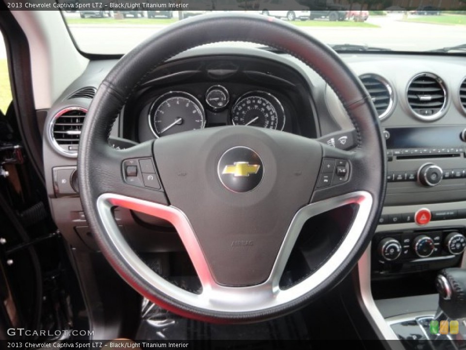 Black/Light Titanium Interior Steering Wheel for the 2013 Chevrolet Captiva Sport LTZ #82983503