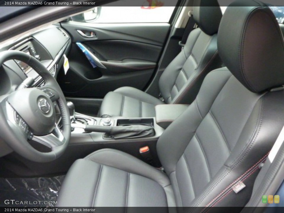 Black Interior Front Seat for the 2014 Mazda MAZDA6 Grand Touring #82985480