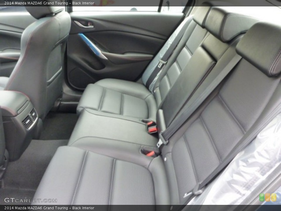 Black Interior Rear Seat for the 2014 Mazda MAZDA6 Grand Touring #82985498