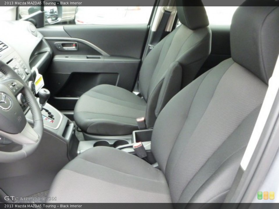 Black Interior Front Seat for the 2013 Mazda MAZDA5 Touring #82986344