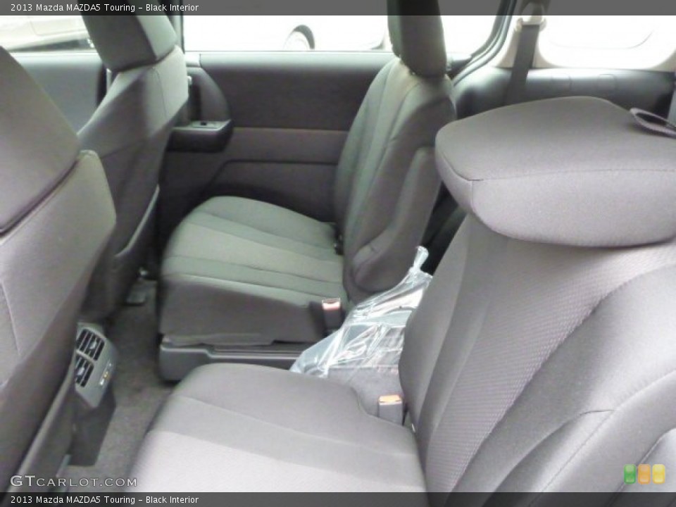 Black Interior Rear Seat for the 2013 Mazda MAZDA5 Touring #82986359