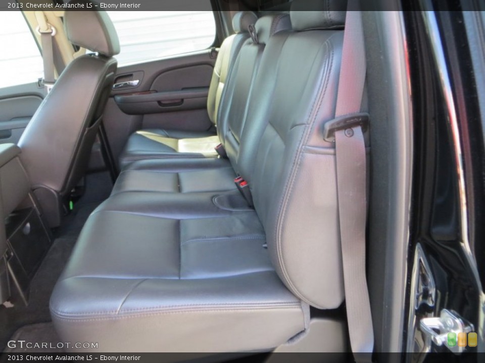 Ebony Interior Rear Seat for the 2013 Chevrolet Avalanche LS #82987167