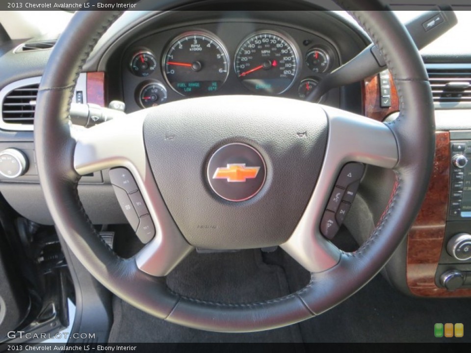 Ebony Interior Steering Wheel for the 2013 Chevrolet Avalanche LS #82987388