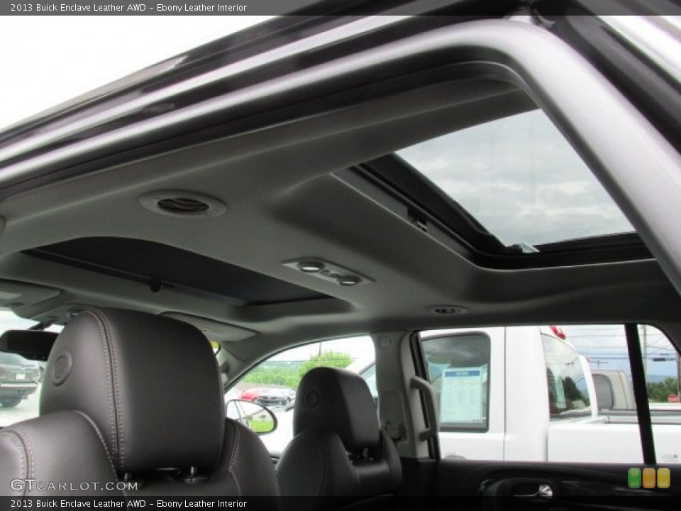 Ebony Leather Interior Sunroof for the 2013 Buick Enclave Leather AWD #82987725