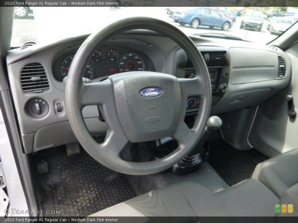 Medium Dark Flint Interior Dashboard for the 2010 Ford Ranger XL Regular Cab #82987942