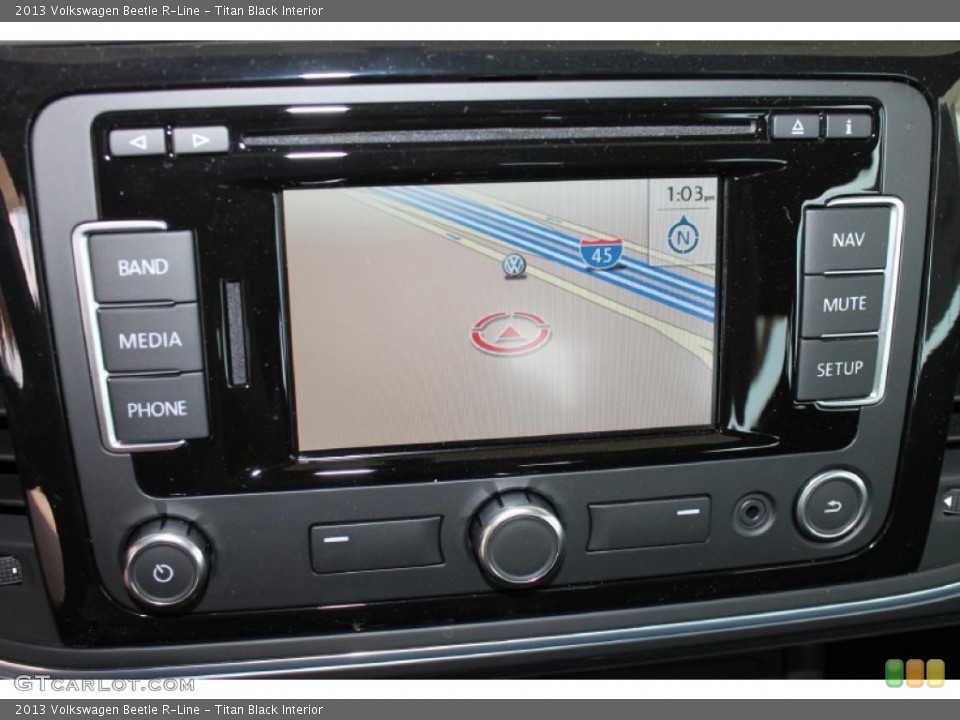 Titan Black Interior Navigation for the 2013 Volkswagen Beetle R-Line #82988683