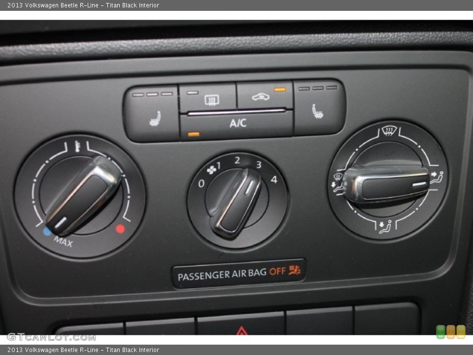 Titan Black Interior Controls for the 2013 Volkswagen Beetle R-Line #82988700