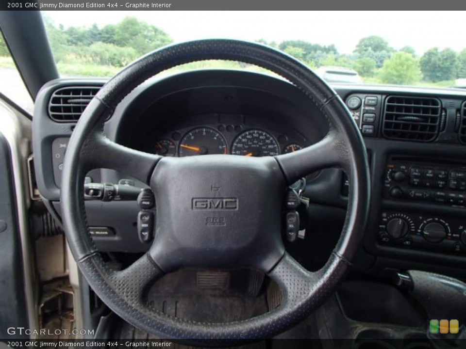 Graphite Interior Steering Wheel for the 2001 GMC Jimmy Diamond Edition 4x4 #82990502