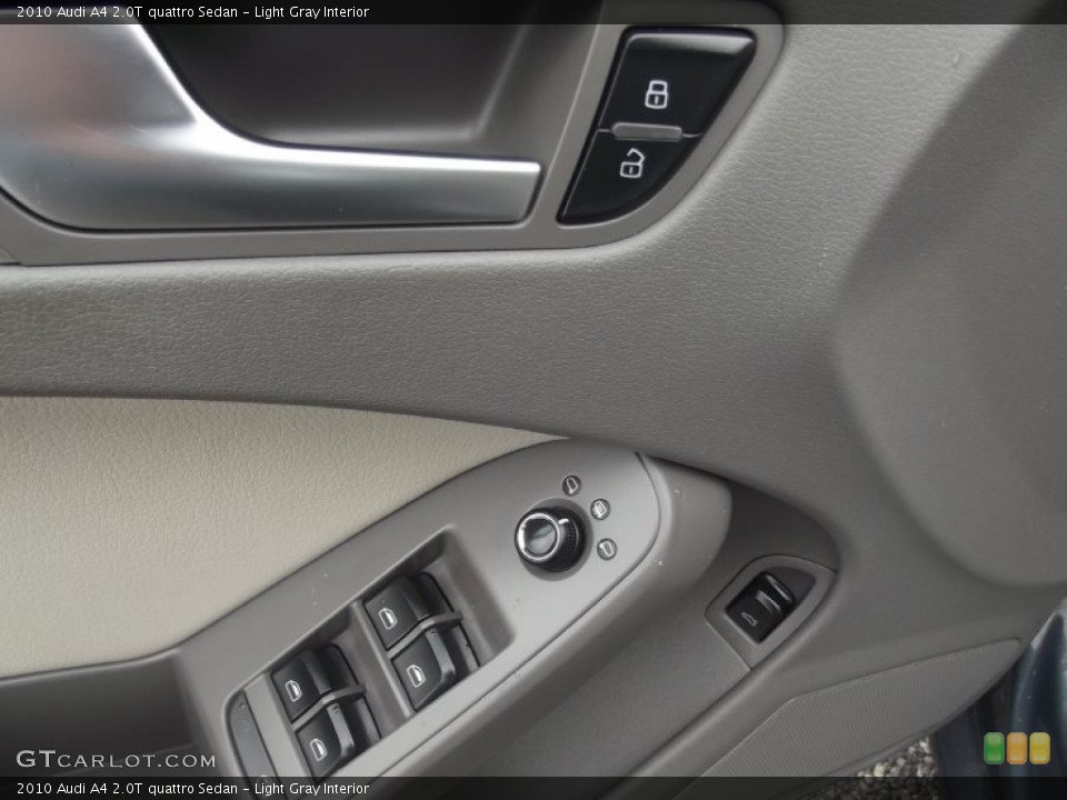 Light Gray Interior Controls for the 2010 Audi A4 2.0T quattro Sedan #82991935