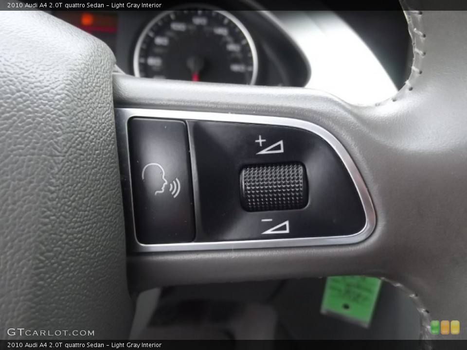 Light Gray Interior Controls for the 2010 Audi A4 2.0T quattro Sedan #82992024