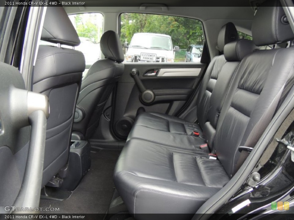Black Interior Rear Seat for the 2011 Honda CR-V EX-L 4WD #82992281