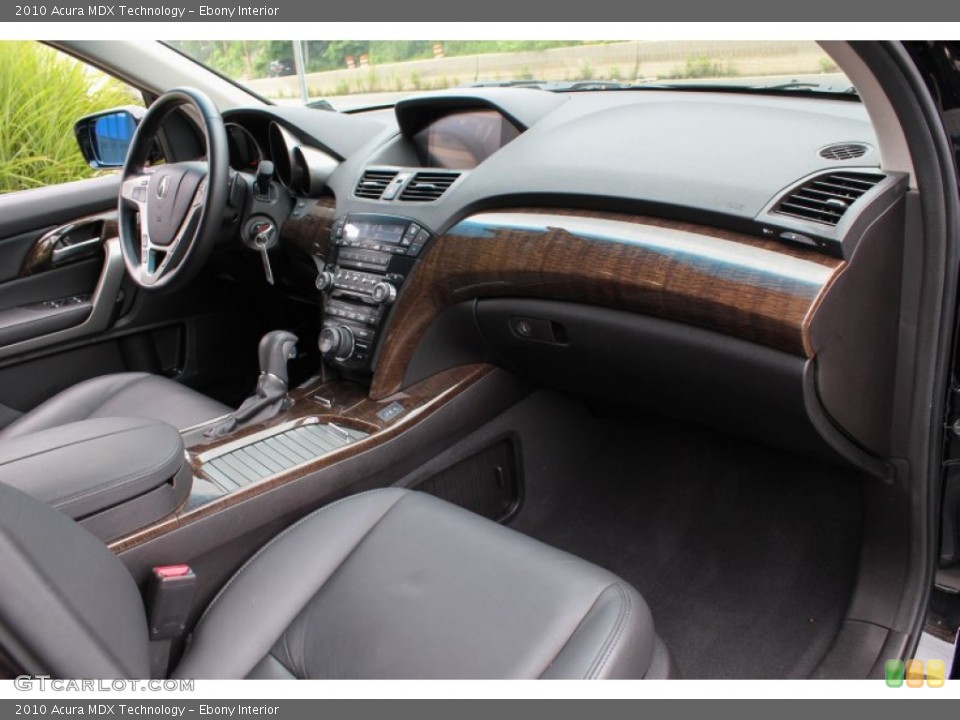 Ebony Interior Dashboard for the 2010 Acura MDX Technology #82992389