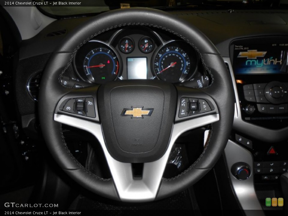 Jet Black Interior Steering Wheel for the 2014 Chevrolet Cruze LT #82992986