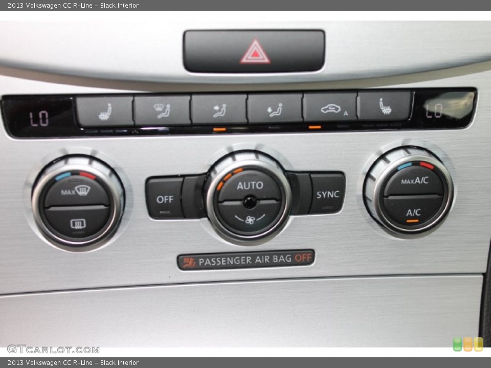 Black Interior Controls for the 2013 Volkswagen CC R-Line #82993256