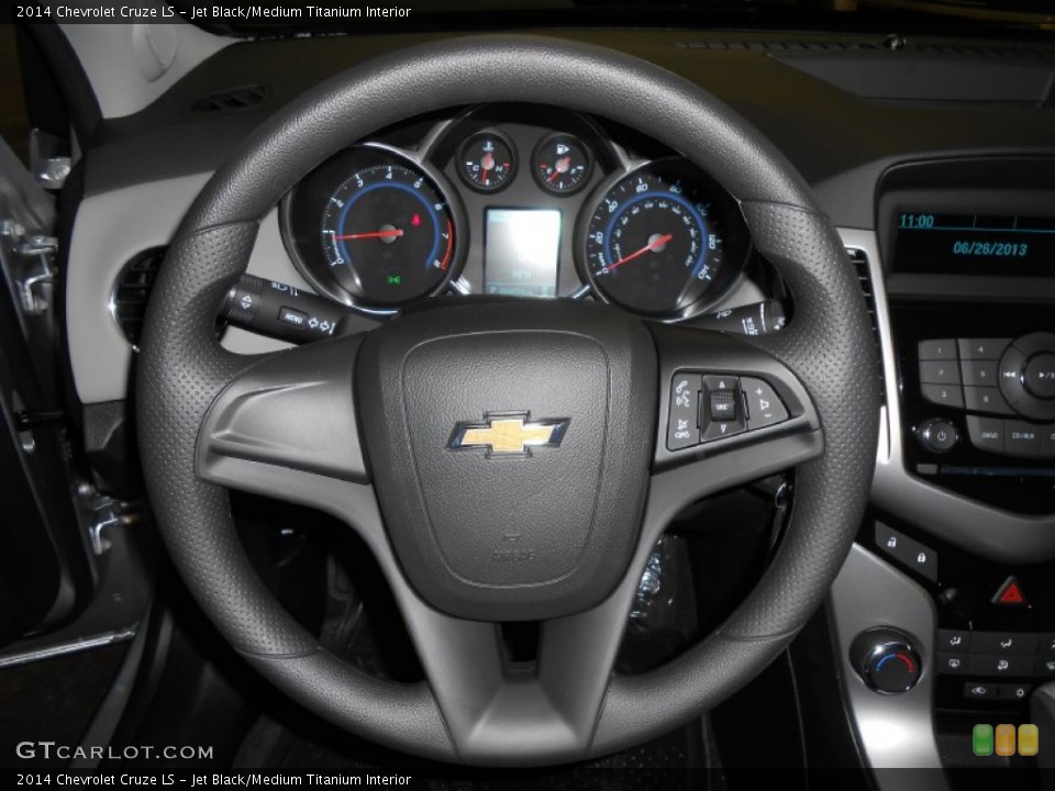 Jet Black/Medium Titanium Interior Steering Wheel for the 2014 Chevrolet Cruze LS #82993291