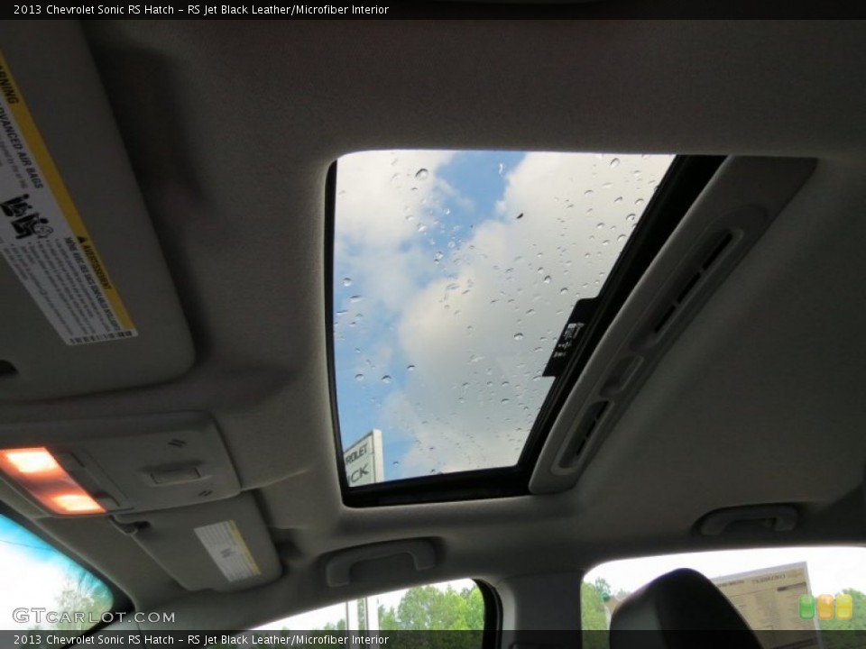RS Jet Black Leather/Microfiber Interior Sunroof for the 2013 Chevrolet Sonic RS Hatch #82996019